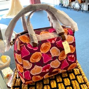 Fossil Rachel Satchel in pink Multi and wallet in pink multi (separately also)